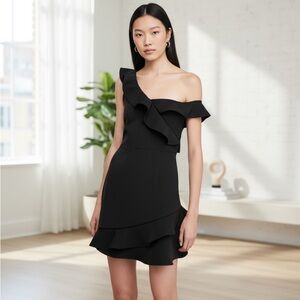 Express Black Size XL Off Shoulder Little Black Dress Party Holiday